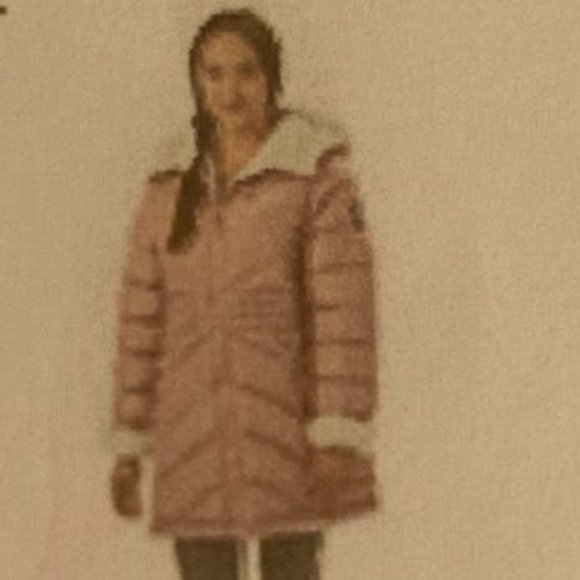 Reebok Womens Reversible Hooded Puffer Coat, Color Dusty Rose, Size Medium, NWT - Picture 3 of 16